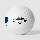 Lubbock Texas Lone Star State Map Proud West Texan Golfballen (Logo)