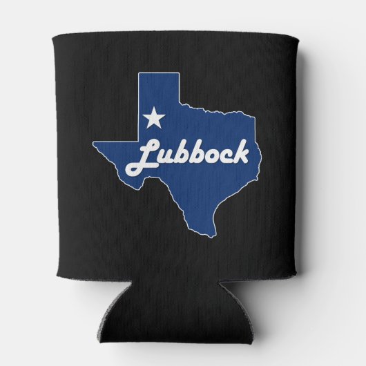 Lubbock, Texas Lonestar State West Texas Beverage Blikjeskoeler (Achterkant)