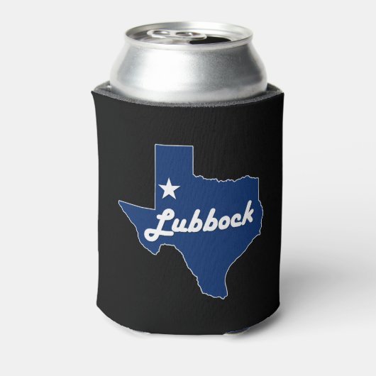 Lubbock, Texas Lonestar State West Texas Beverage Blikjeskoeler (Blikje Achterkant)