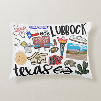 LUBBOCK TEXAS PILLOW ACCENT KUSSEN