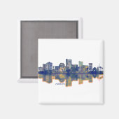 Lubbock Texas Skyline Magneet (Voorkant / Achterkant)