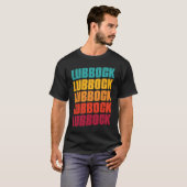 Lubbock Texas Souvenir  Retro Vintage Lubbock T-shirt (Voorkant volledig)