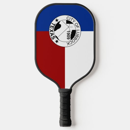 Lubbock (Texas) stadsvlag Pickleball Paddle (Voorkant)