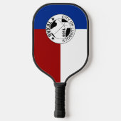 Lubbock (Texas) stadsvlag Pickleball Paddle (Achterkant)