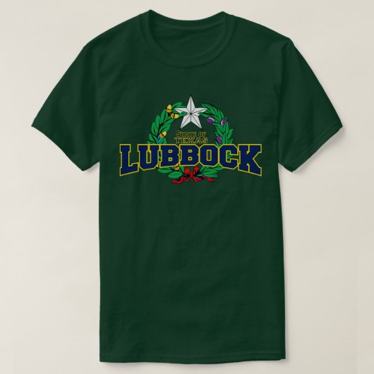 Lubbock Texas StateUSA T-shirt (Design voorkant)