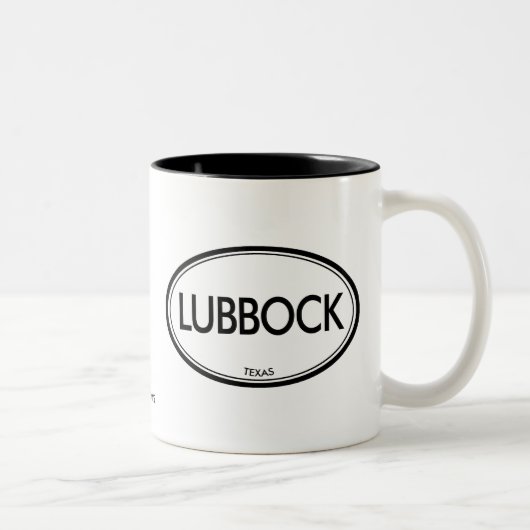 Lubbock, Texas Tweekleurige Koffiemok (Rechts)