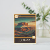 Lubbock, Texas | Vintage Briefkaart (Staand voorkant)