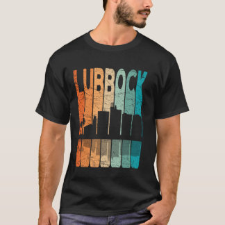 Lubbock Vintage Lubbock Texas Retro Lubbock Silhou T-shirt