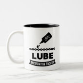 Lube Appreciation Society Fietsen Tweekleurige Koffiemok (Links)