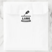 Lube Appreciation Society Fietsen Vierkante Sticker (Tas)