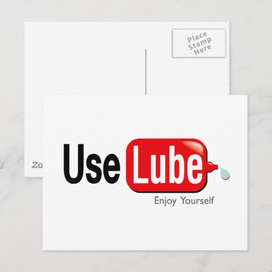 Lube gebruiken briefkaart (Voorkant / Achterkant)