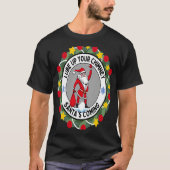 Lube up Your Chimney Santa's Coming Rude Christma T-shirt (Voorkant)