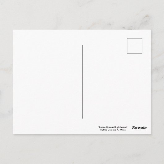 Lubec Channel Lighthosue Painting Briefkaart (Achterkant)