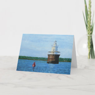 Lubec Channel Vuurtoren Schilderij Kaart