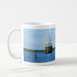 Lubec Channel Vuurtoren Schilderij Koffiemok
