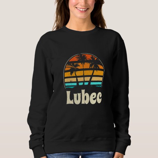Lubec Maine Beach ME Beach Us Cities Summer Trui (Voorkant)