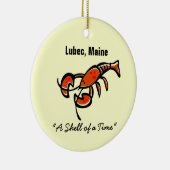 Lubec, Maine Lobster Keramisch Ornament (Rechts)