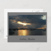 Lubec op Sunset Briefkaart (Voorkant / Achterkant)