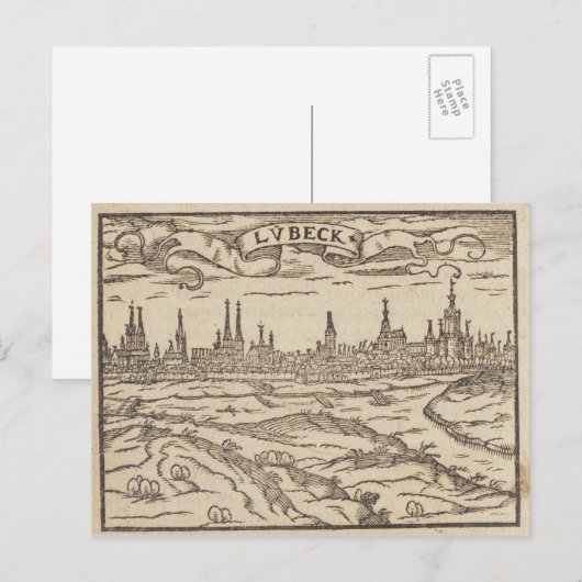 Lübeck Briefkaart (Voorkant / Achterkant)