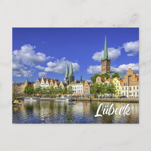 Lübeck, Duitsland Briefkaart (Voorkant)