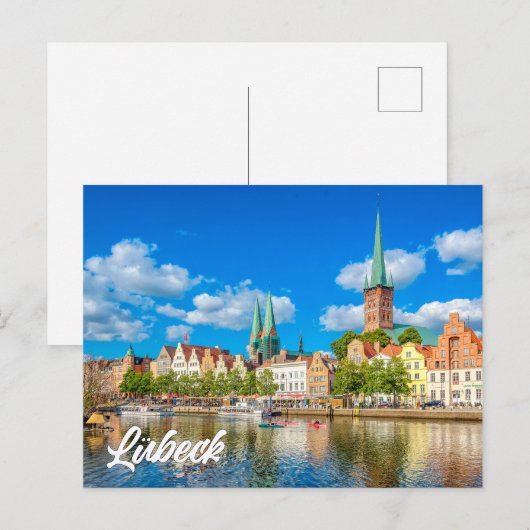 Lübeck, Duitsland Briefkaart (Voorkant / Achterkant)