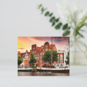 Lubeck Duitsland foto van cityscape Briefkaart (Staand voorkant)
