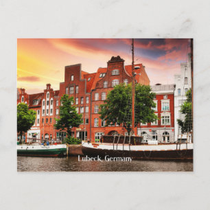 Lubeck Duitsland foto van cityscape Briefkaart