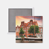 Lubeck Duitsland foto van cityscape Magneet (Voorkant / Achterkant)