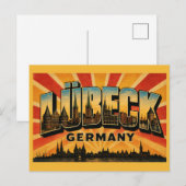 Lübeck Duitsland Holstentor Briefkaart (Voorkant / Achterkant)