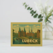 Lübeck Duitsland Stad Kunst Briefkaart (Staand voorkant)