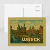 Lübeck Duitsland Stad Kunst Briefkaart (Voorkant / Achterkant)