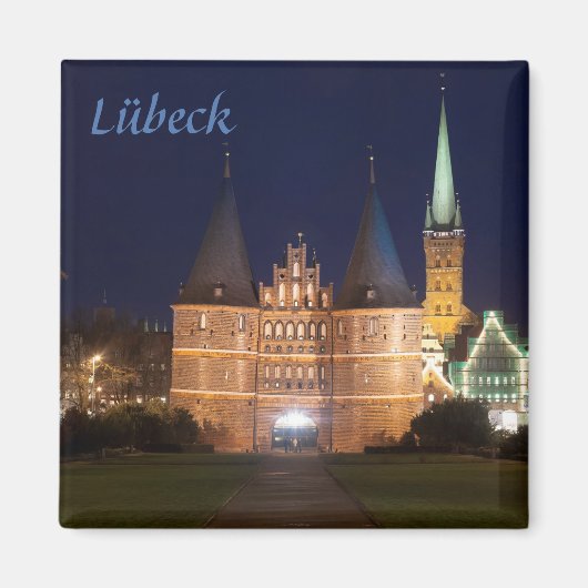Lübeck foto magneet (Voorkant)