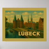 Lübeck Germany City Art Poster (Voorkant)