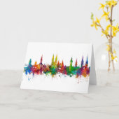 Lubeck Germany Skyline Kaart (Gele Bloem)