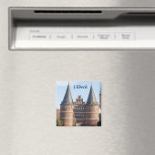 Lübeck Holstentor Gate foto Magneet (Insitu (Vaatwasser))