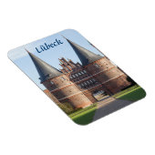 Lübeck Holstentor Gate foto Magneet (Rechterzijde)