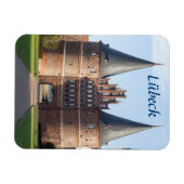 Lübeck Holstentor Gate foto Magneet (Horizontaal)