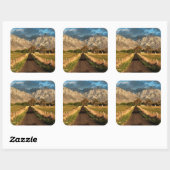 Lubken Canyon Road Vierkante Sticker (Vel)