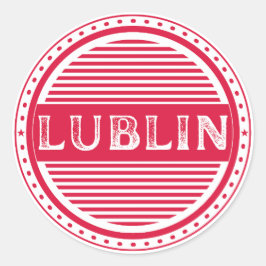 Lublin City Pride Emblem – Polish Identity Ronde Sticker
