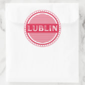 Lublin City Pride Emblem – Polish Identity Ronde Sticker (Tas)