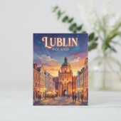Lublin Oude Stad Polen Briefkaart (Staand voorkant)