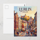 Lublin Polen Briefkaart (Voorkant / Achterkant)