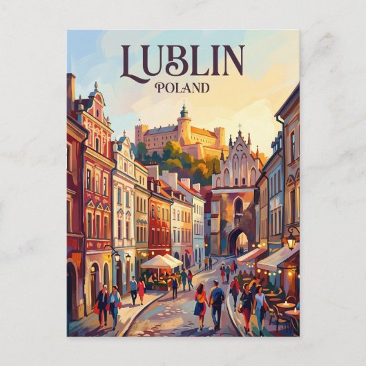 Lublin Polen Briefkaart (Voorkant)