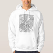 Lubumbashi DR Congo Kaart Hoodie (Voorkant)