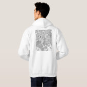 Lubumbashi DR Congo Map Hoodie (Achterkant volledig)