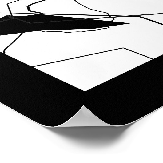 Lubumbashi DR Congo Map Poster (Hoek)