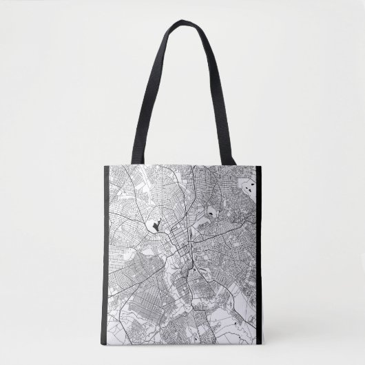 Lubumbashi DR Congo Map Tote Bag (Voorkant)