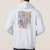 Lubumbashi DR Congo Stadkaart Hoodie (Achterkant)