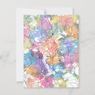 Lubumbashi DR Congo Stadsplattegrond Briefkaart