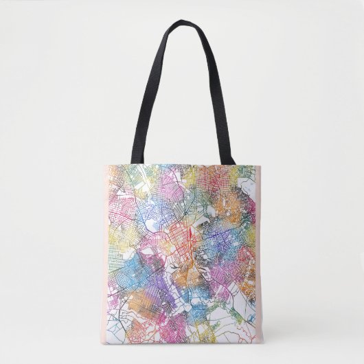 Lubumbashi DR Congo Stadsplattegrond Tote Bag (Voorkant)
